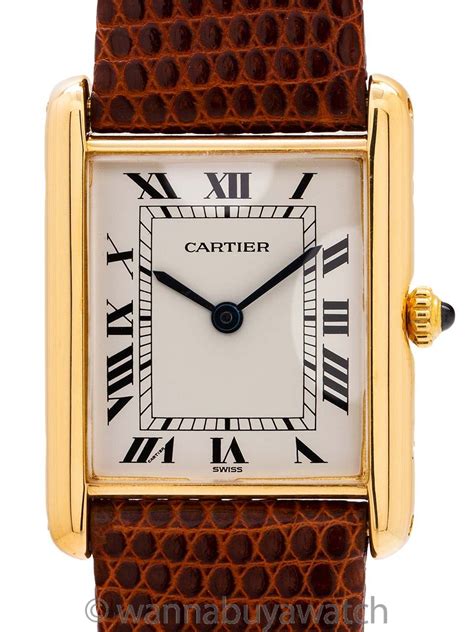 vintage mens cartier watch|previously owned cartier watches.